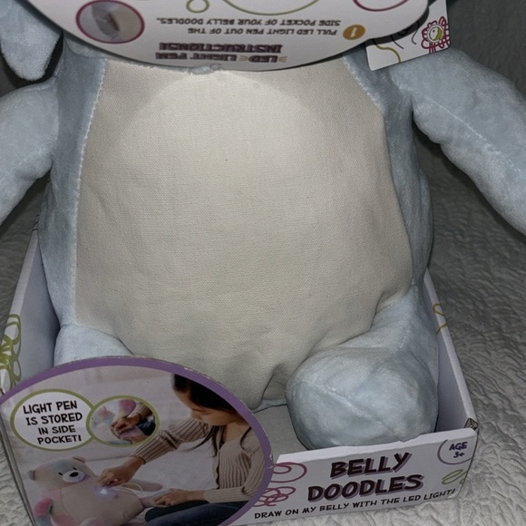 Belly Doodles Elephant with LED Pen 11" Plush - Picture 8 of 8